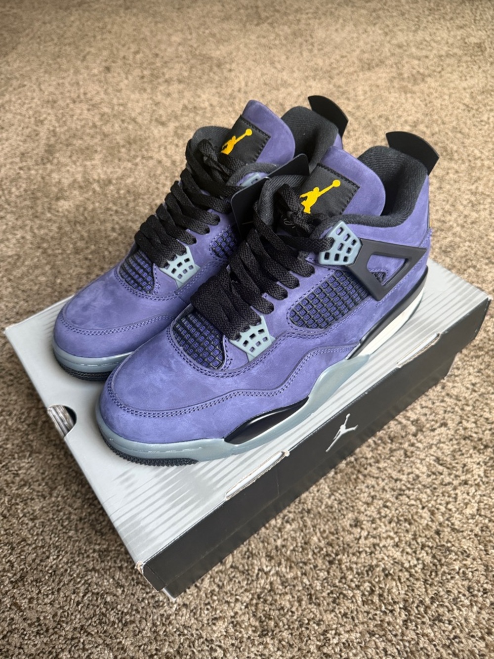 Jordan 4 “Lakers” Imperial Purple
